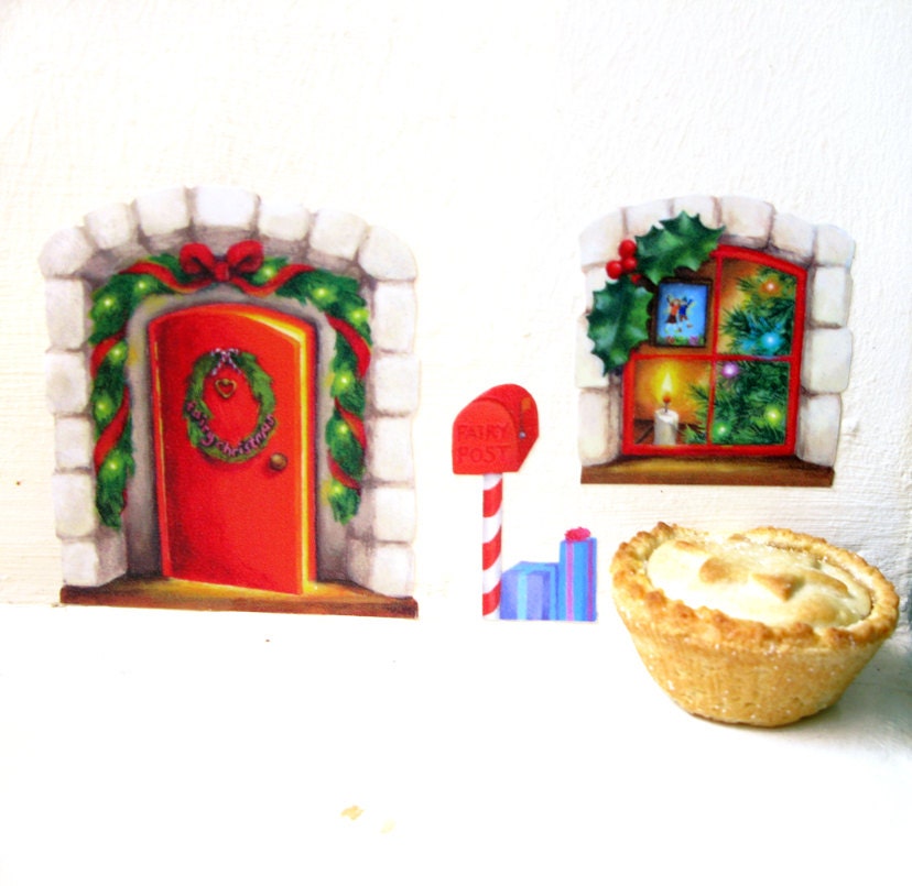 Christmas Fairy Door Decal