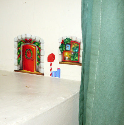 Christmas Fairy Door Decal