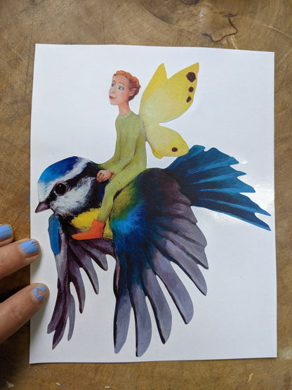 fairy hitching a lift