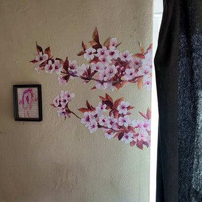 20% off at checkout * cherry plum blossom decal